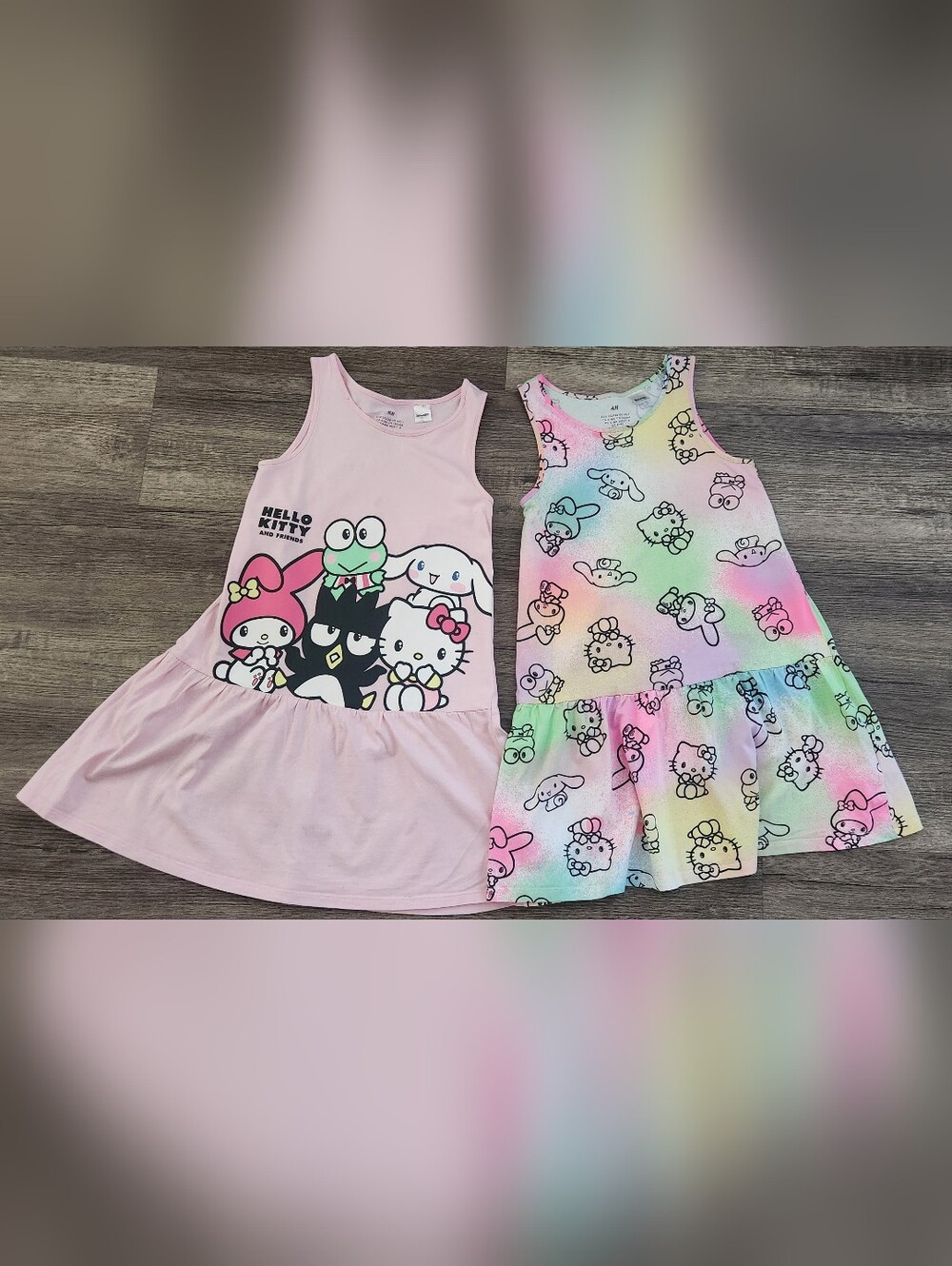 Sanrio H&M 6 6X 7 Hello Kitty My Melody Cinnamoroll Summer Sun Dress Bundle Lot